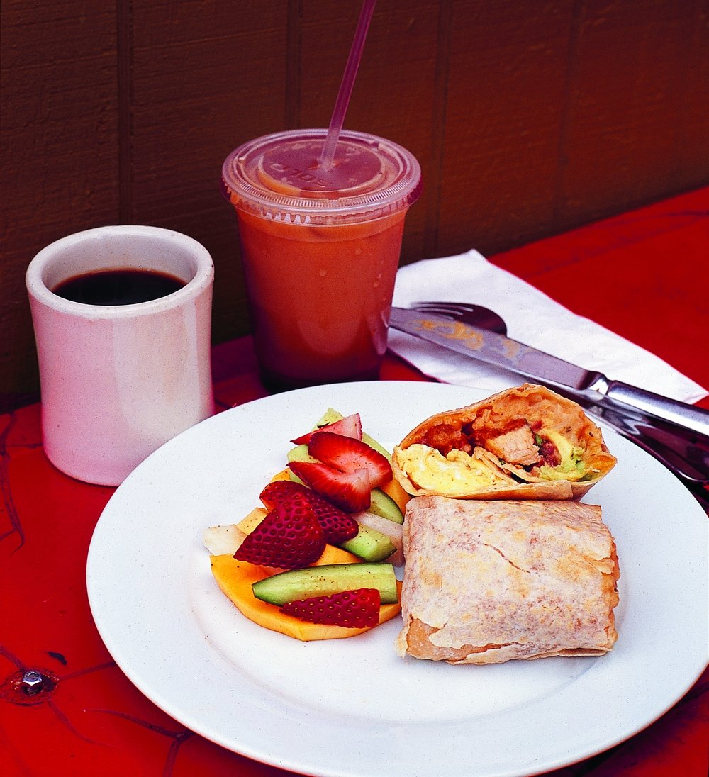 Un burrito au poulet du tonnerre