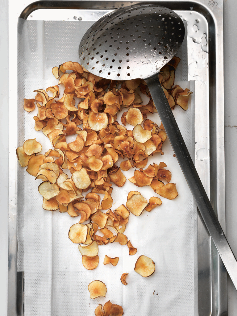 À table / Chips de topinambour aux graines de fenouil