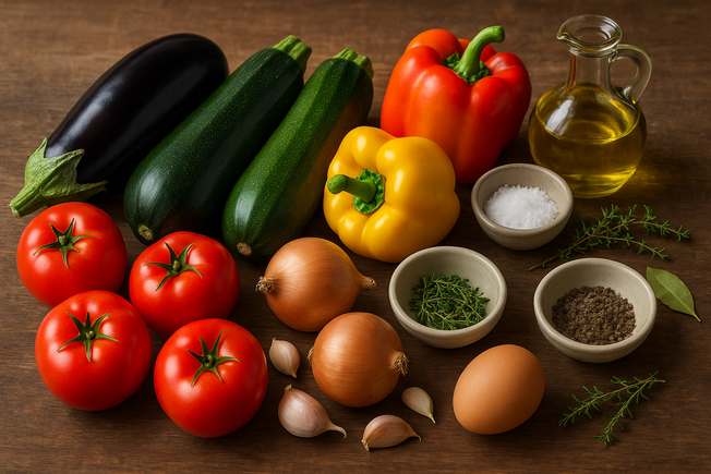 Zutaten von Ratatouille